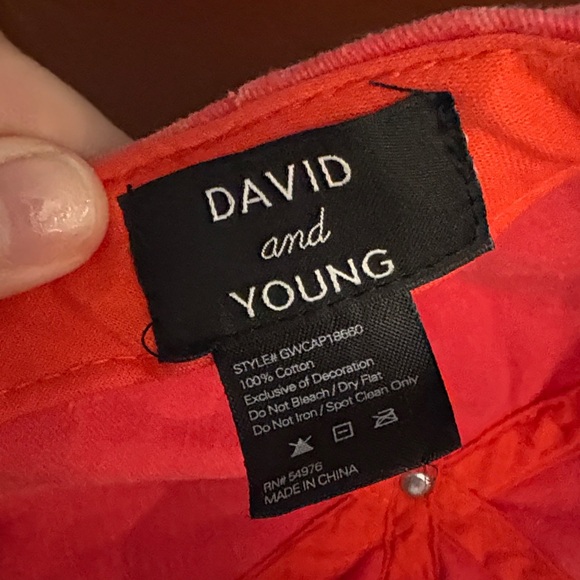 David and Young Hat Baseball Adjustable Wine Drinking Red 'Wine Not?' - Picture 9 of 9